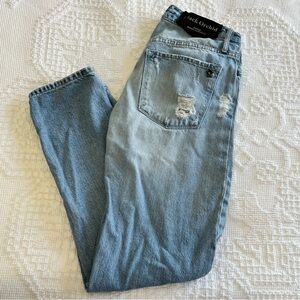 Black orchid harper skinny boyfriend distressed jeans